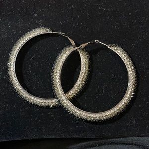 Oversized Glitter Earrings